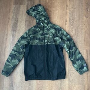 Champion Camo Windbreaker Jacket New Without Tags